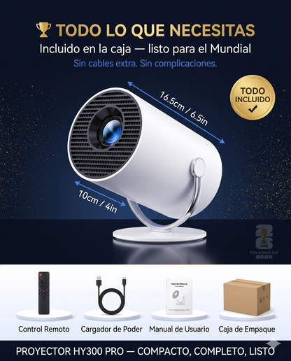 Disfruta del Mundial con el PROYECTOR HY300