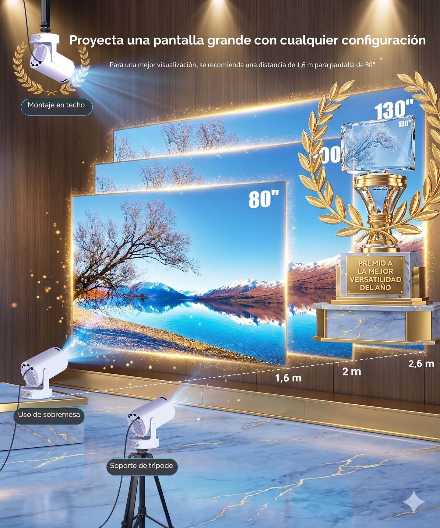 Disfruta del Mundial con el PROYECTOR HY300